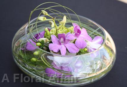 RF0979-Contemporary, Lavender and Green Floating Bowl Centerpiece