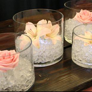 RF0357-Simple Low Pink Centerpiece