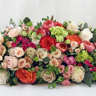 RF0525-Romantic Garden Rose Centerpiece