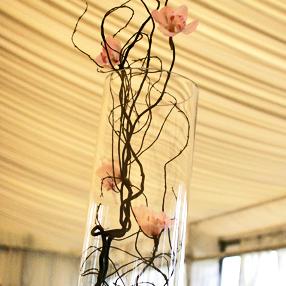 RF1016-Soft Pink and Brown Whimsical Elegant Tall Centerpiece