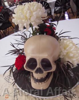 TE3525-Pirate themed floral arrangement