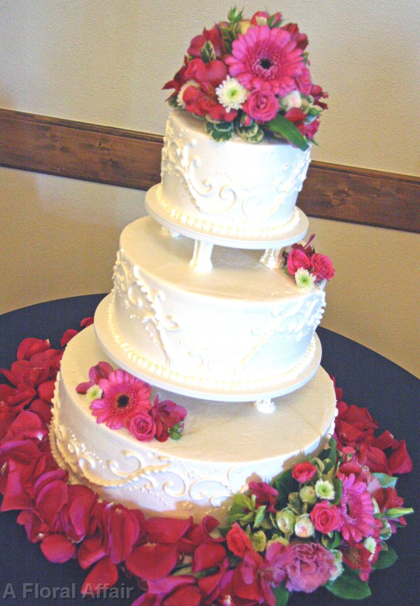 CA0118-Pink Wedding Cake Flowers