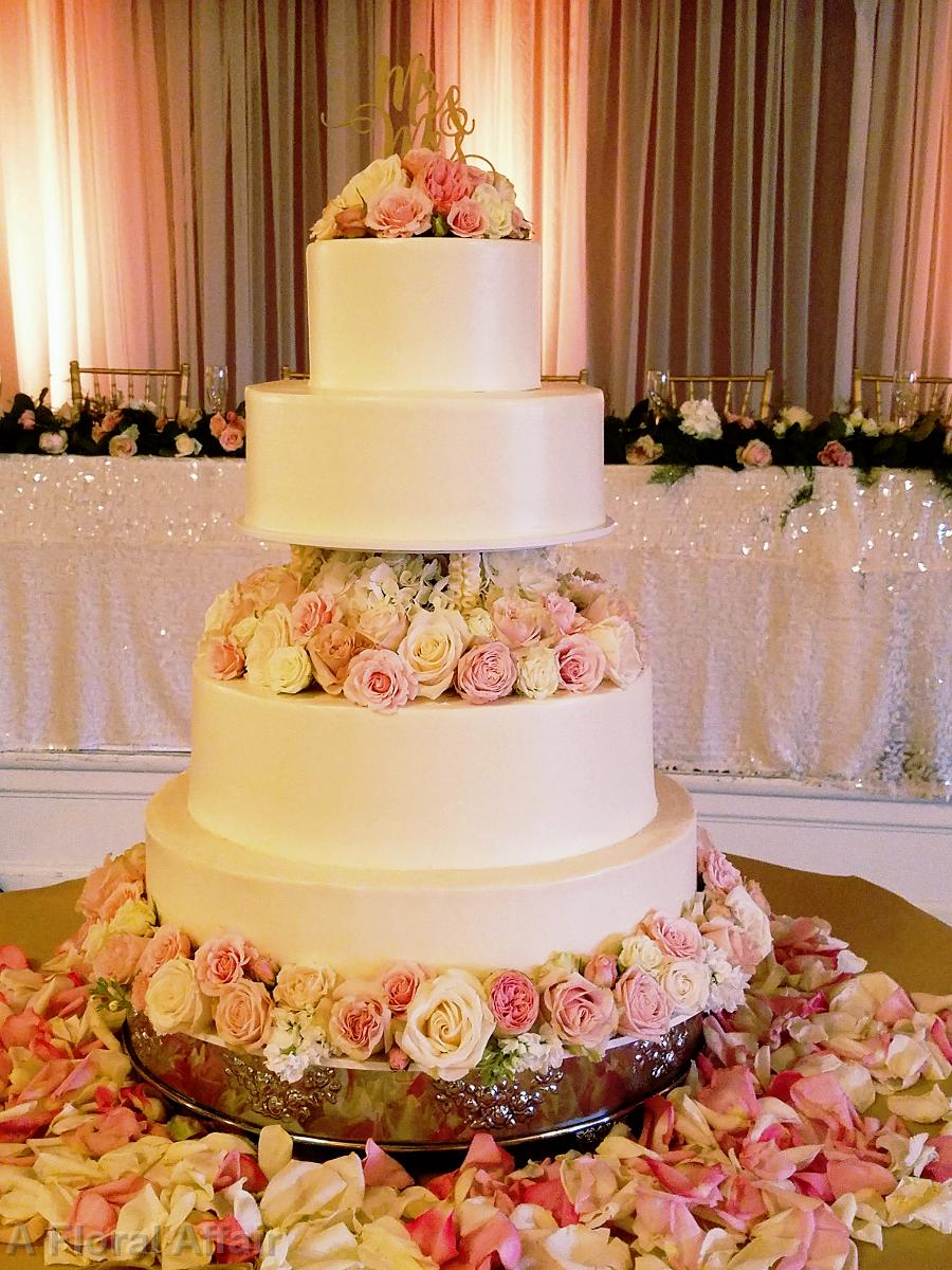 CA0185-Blush and White Wedding Cake Floral