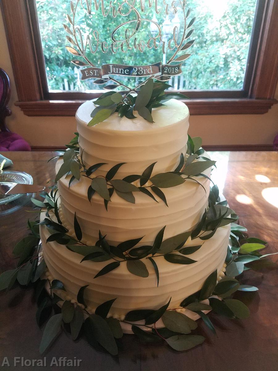 CA0190-Wedding Cake with Greenery