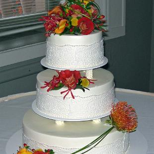 CA0020-Tropical Fall Cake Flowers