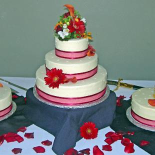 CA0074-Mulitiple Cake Floral Accents