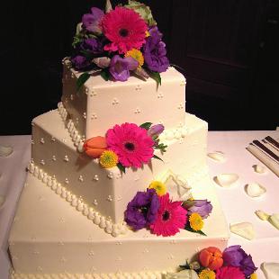 CA0093-Bright Spring Cascading Cake Floral