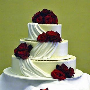 CA0094-Red Rose Cake Flowers