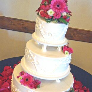 CA0118-Pink Wedding Cake Flowers