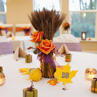 RF1110-Wheat Cluster Centerpiece