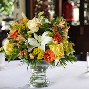 RF0384-Yellow, Orange and White Centerpiece