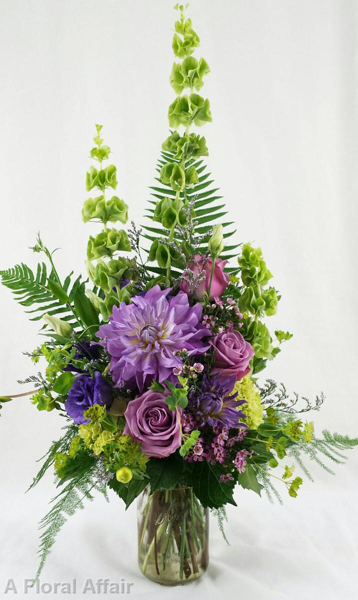 CF0680-Purples and Greens Woodland Arrangement