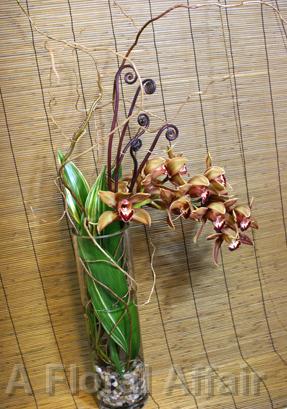 RF1033-Masculine Tropical  Tall Centerpiece