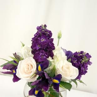 EV124-Purple Iris Arrangement