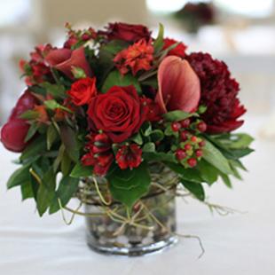 RF0339-Natural Rustic Red Centerpiece