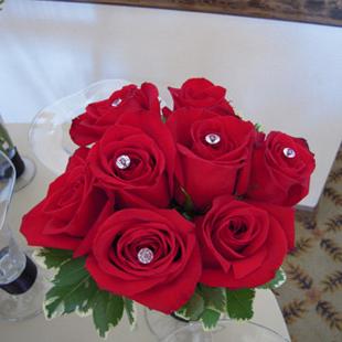 RF0933-Romantice, Elegand, Red Centerpiece