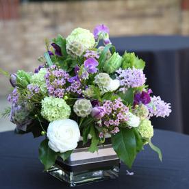 RF0977-Lavender, Green and White, Garden Centerpiece