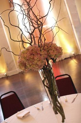 RF0981-Blush Pink, Simple Rustic Garden Tall Centerpiece