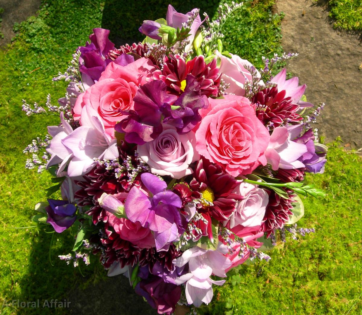 BB0071-Mixed Pink and Purple Spring Bouquet