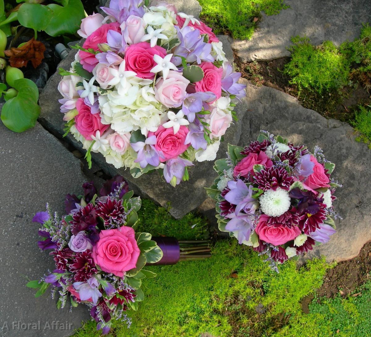 BB0072-Mixed Pink and Purple Spring Bouquets