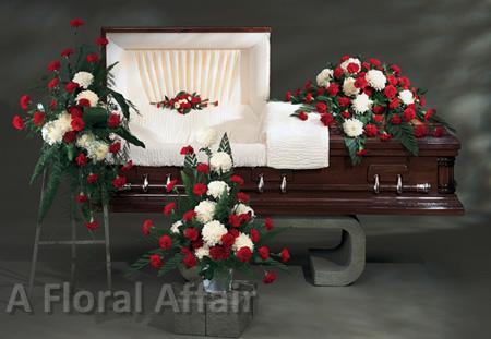SY0017-Red and White Funeral Arrangements-2