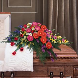 SY0010-Gerbera Daisies Summer Open Casket Spray