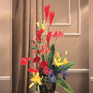 SY0024-Tropical Flowers Funeral Arrangement