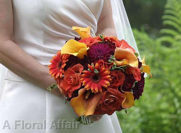 BB0010-Vibrant Fall Bridal Bouquet