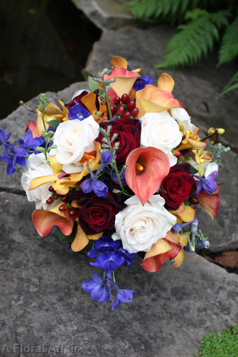 BB0322-Fall Garden Wedding Bouquet