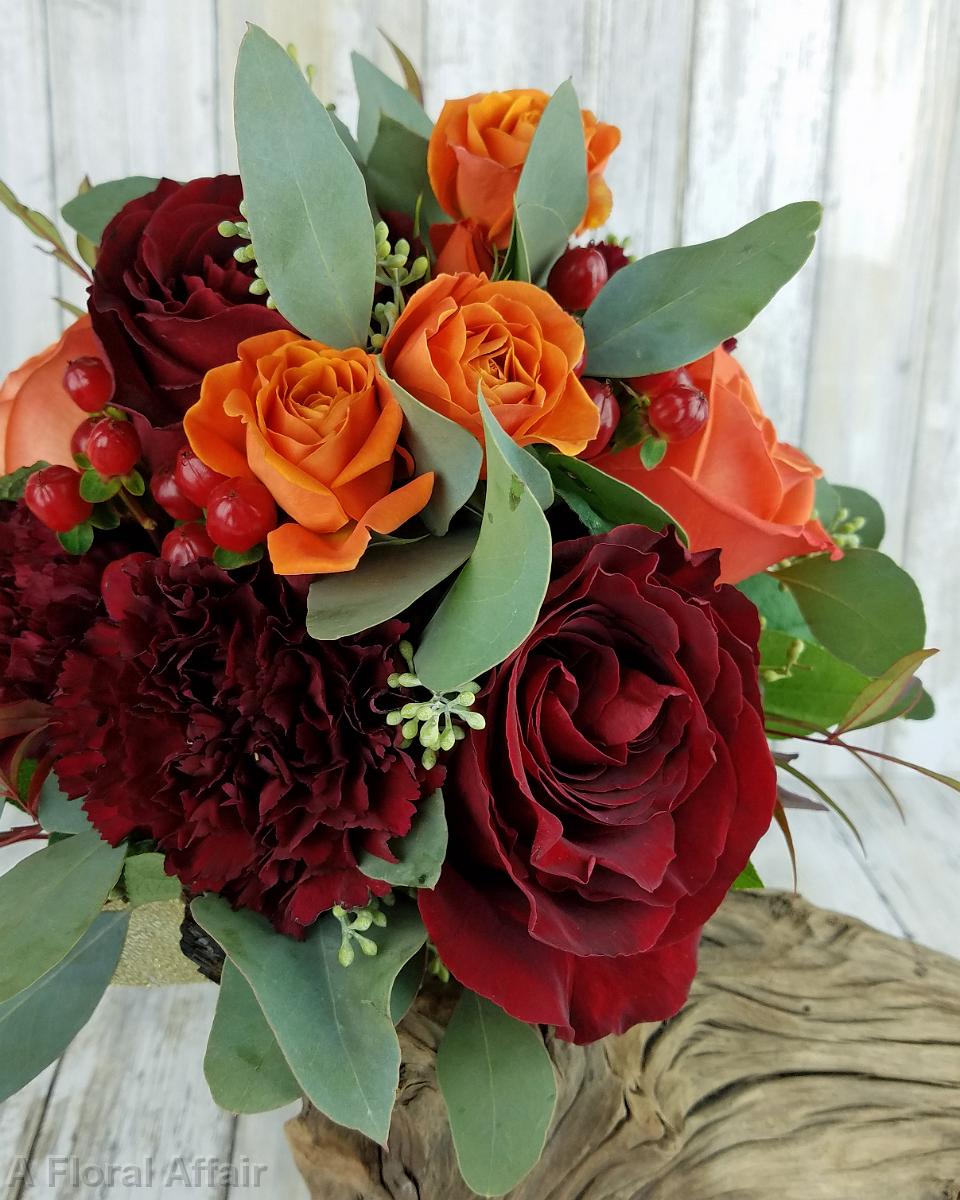 BB1403-Natural, Fall Bridesmaids Bouquet