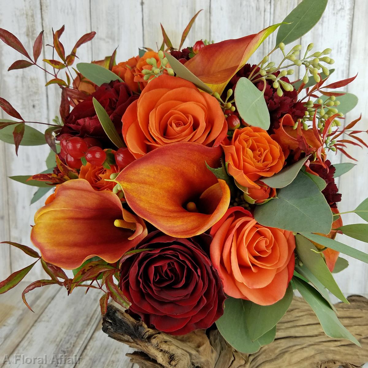 BB1404-Natural, Fall Brides Bouquet