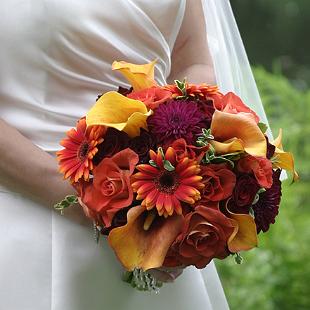 BB0010-Vibrant Fall Bridal Bouquet