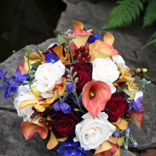 BB0322-Fall Garden Wedding Bouquet