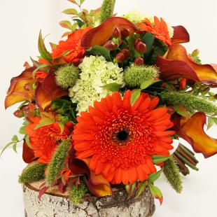 BB0916A-Fall Gerbera Daisy Bouquet