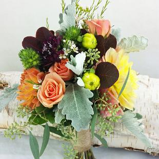 BB1175A-Bridesmaids Vintage Autumn Garden Bouquet