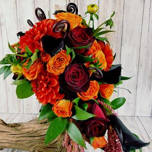 BB1399-Fall Cascading Brides Bouquet