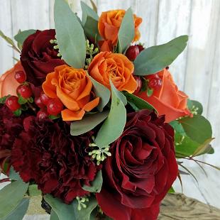 BB1403-Natural, Fall Bridesmaids Bouquet