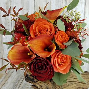 BB1404-Natural, Fall Brides Bouquet