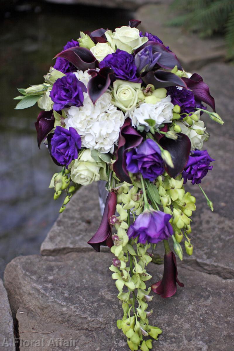 BB0401-Purple, White, and Green Cascade