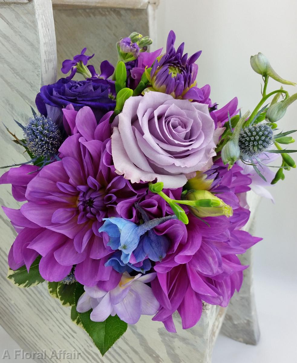 BB1121- Wisteria and Blue Wedding Bouquet