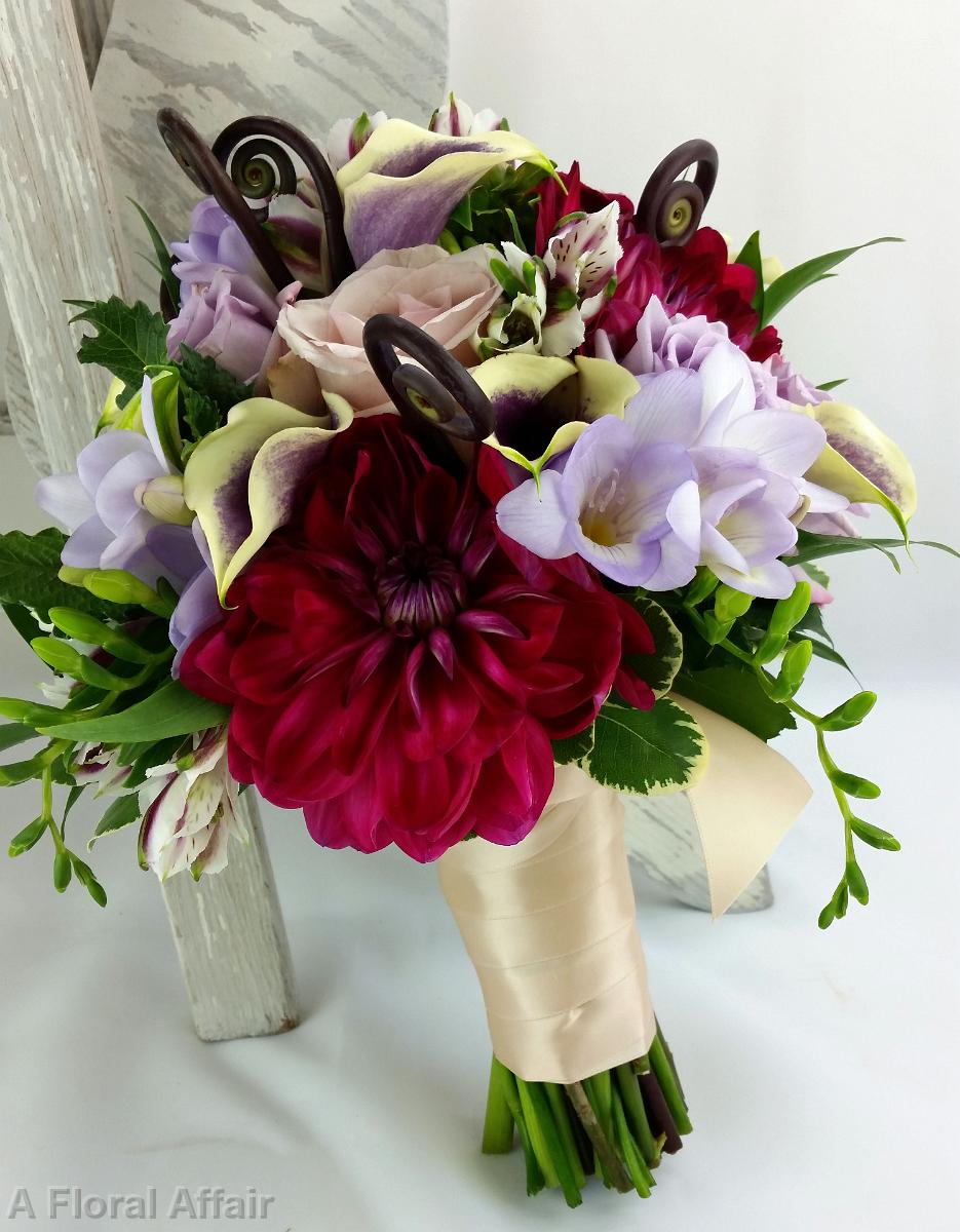 BB1127-Blush and Purple Wedding Bouquet