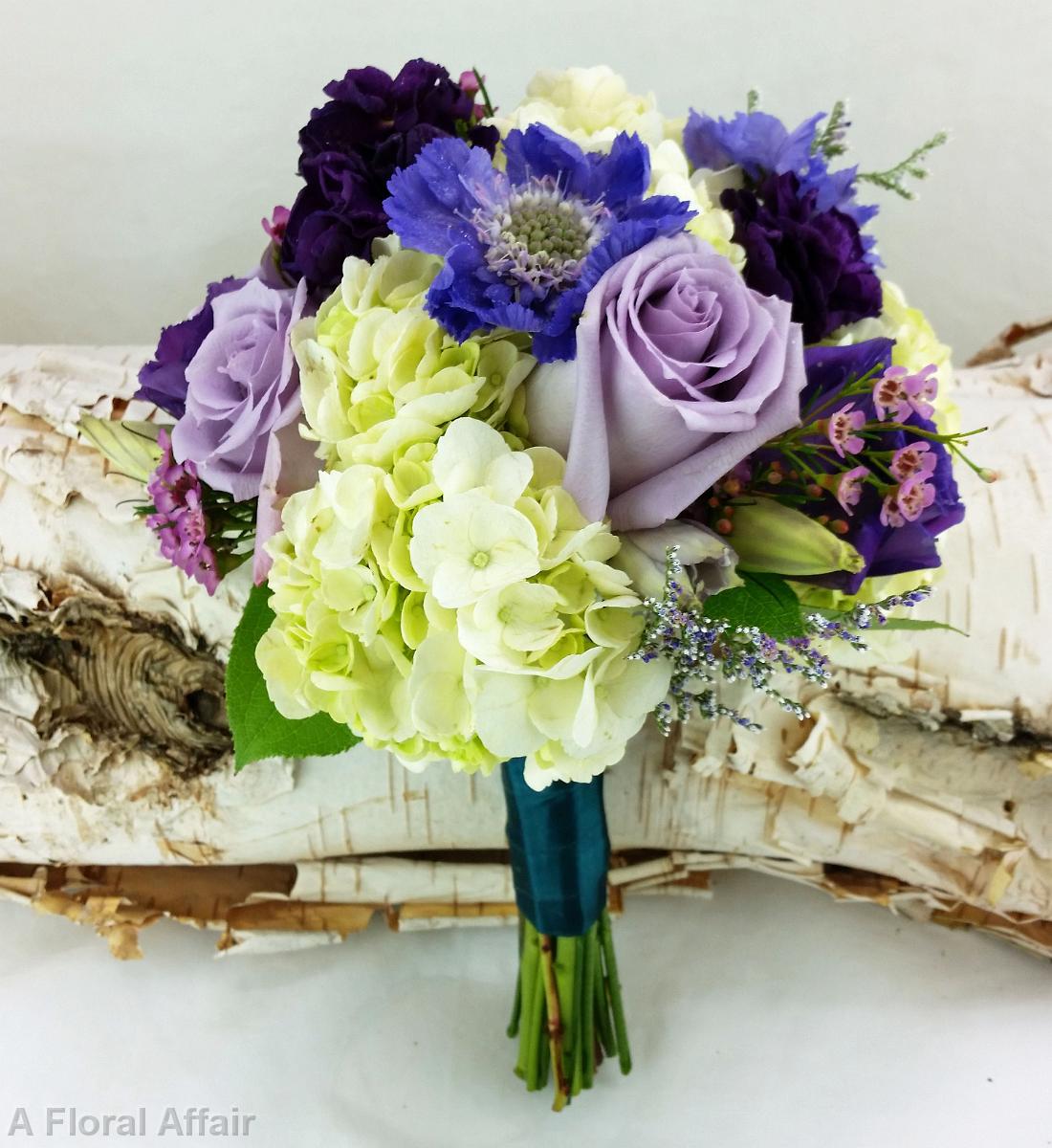 BB1158A-Shades of Purple Wedding Bouquet