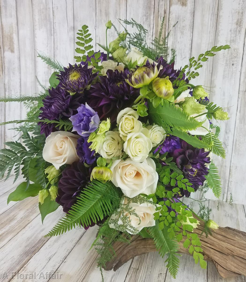 BB1463-Purple Summer Wedding Bridal Bouquet