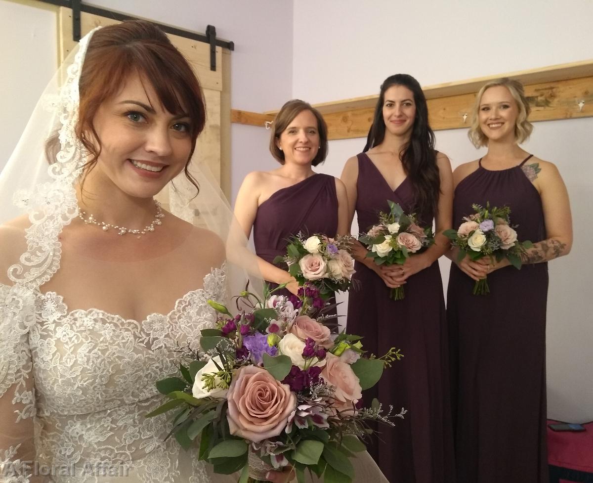 BB1512-Wedding Colors-Plum, dusty rose and shades of purples
