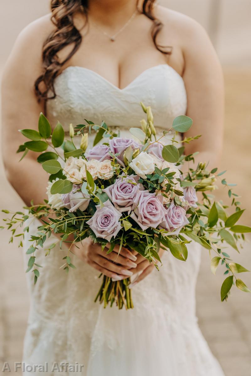 BB1695 - Lavender and Blush Loose Garden Bridal Bouquet
