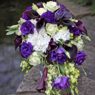 BB0401-Purple, White, and Green Cascade