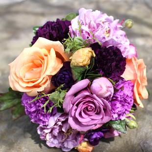 BB0636-Purple and Peach Bouquet