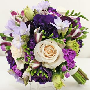 BB0912A-Purple Pallet Brides Bouquet