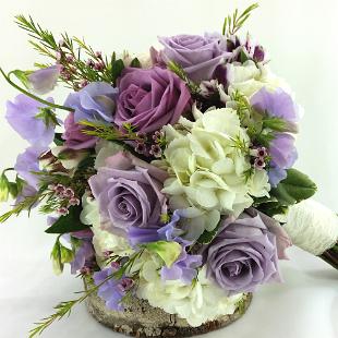 BB1049-Brides Lavender and White Wedding Bouquet