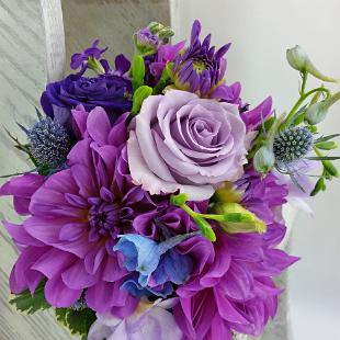 BB1121- Wisteria and Blue Wedding Bouquet